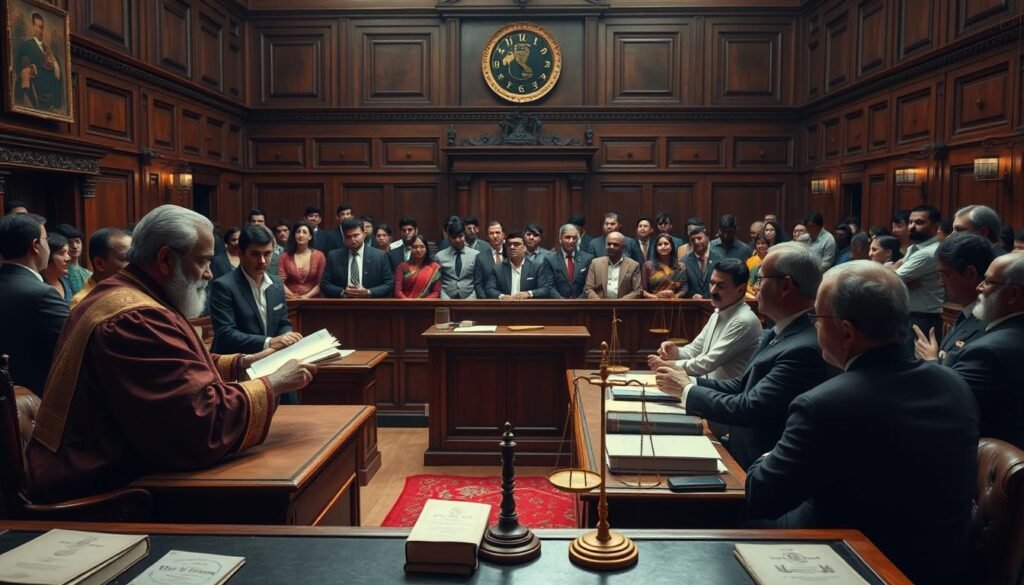 a group of people in a courtroom
Akshay Kumar